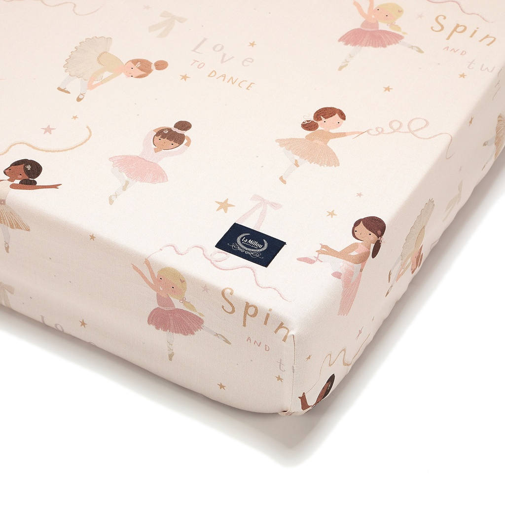 Fitted Cotton Bedsheet with elastic BALLERINE