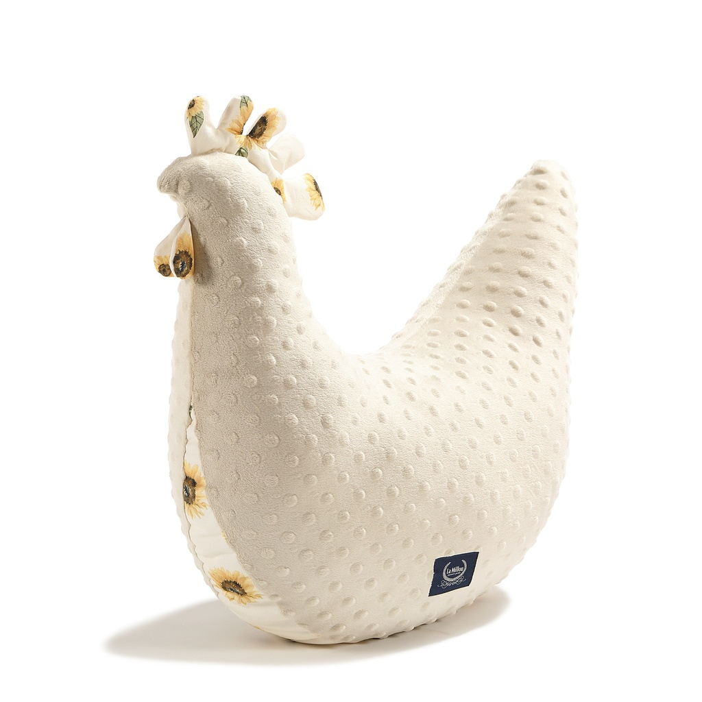 Grandma Dana's Hen Pillow Minky SUNLOVER