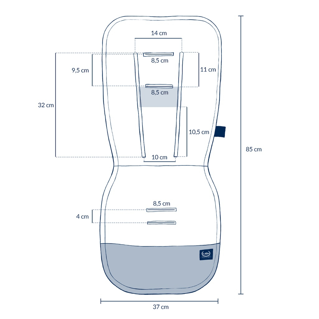 Stroller Seat Liner Multi BALLERINE